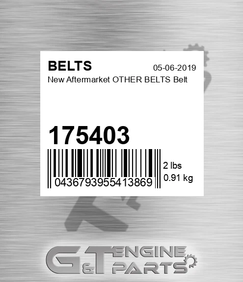 175403 New Aftermarket OTHER BELTS Belt