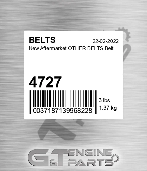4727 New Aftermarket OTHER BELTS Belt