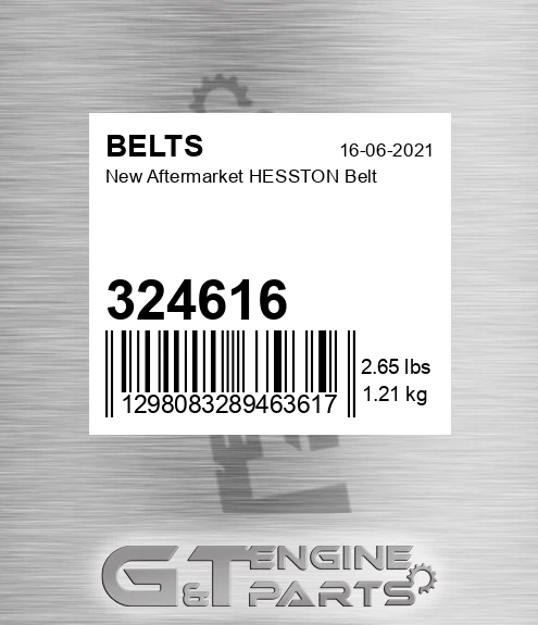 324616 New Aftermarket HESSTON Belt