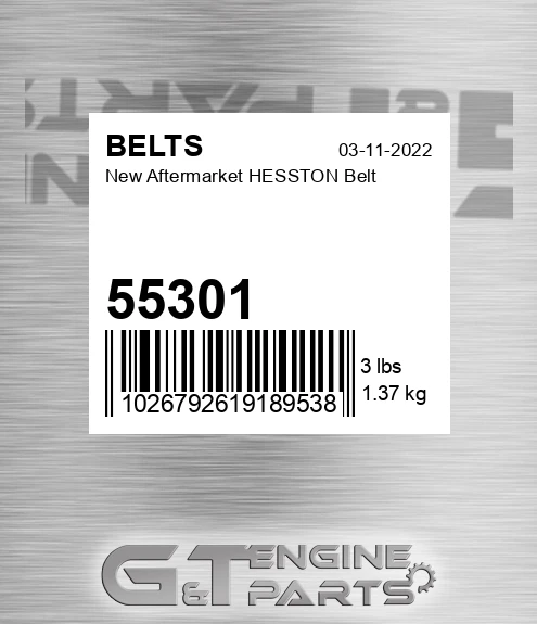 55301 New Aftermarket HESSTON Belt