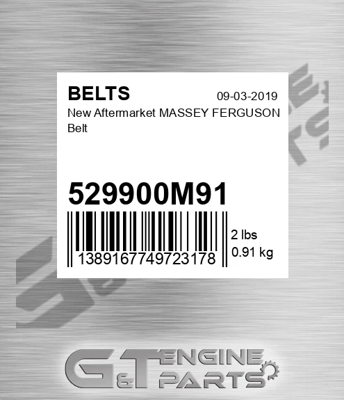 529900M91 New Aftermarket MASSEY FERGUSON Belt