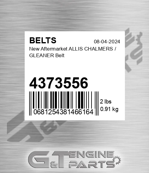 4373556 New Aftermarket ALLIS CHALMERS / GLEANER Belt