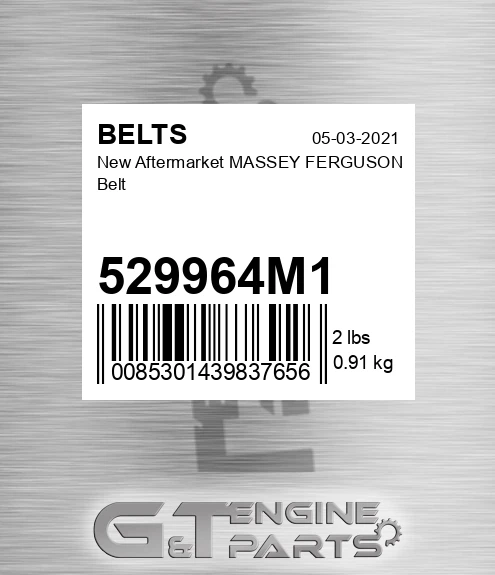 529964M1 New Aftermarket MASSEY FERGUSON Belt