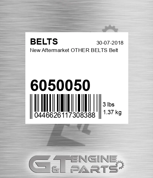 6050050 New Aftermarket OTHER BELTS Belt