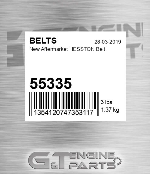 55335 New Aftermarket HESSTON Belt