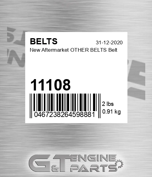 11108 New Aftermarket OTHER BELTS Belt