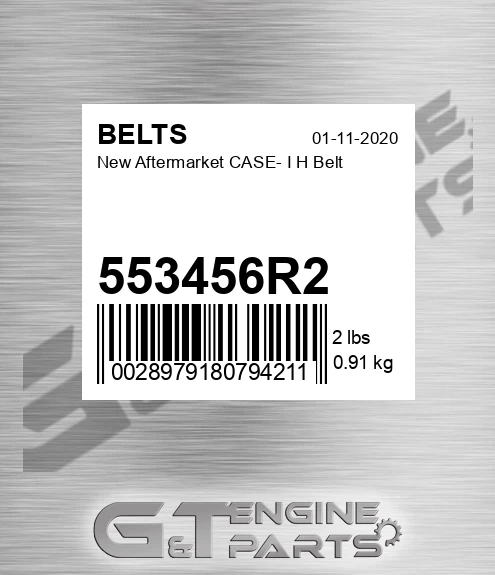 553456R2 New Aftermarket CASE- I H Belt