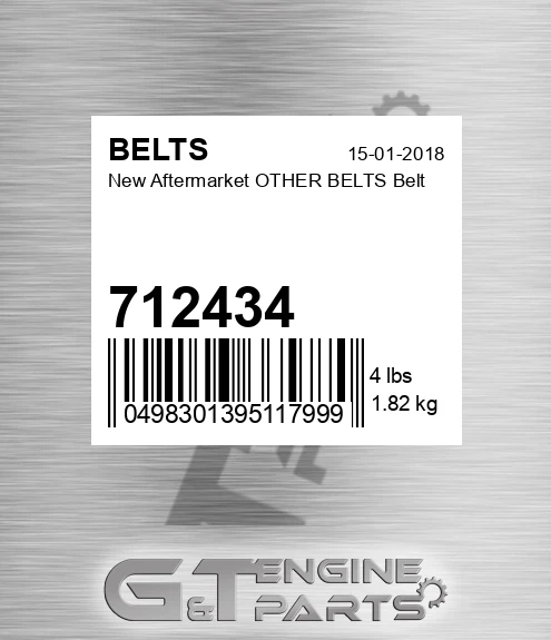 712434 New Aftermarket OTHER BELTS Belt