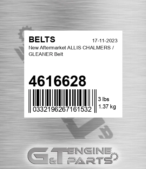 4616628 New Aftermarket ALLIS CHALMERS / GLEANER Belt