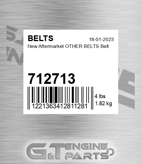 712713 New Aftermarket OTHER BELTS Belt