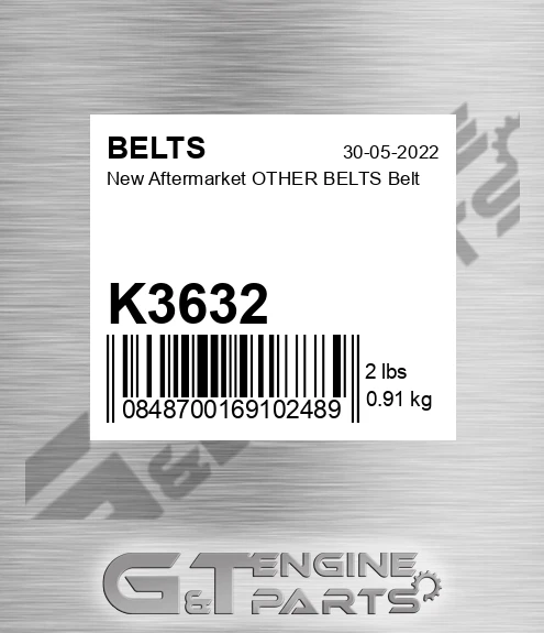 K3632 New Aftermarket OTHER BELTS Belt