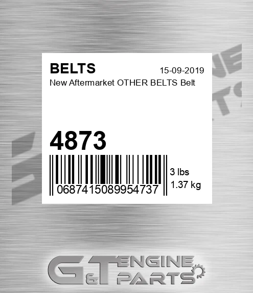 4873 New Aftermarket OTHER BELTS Belt