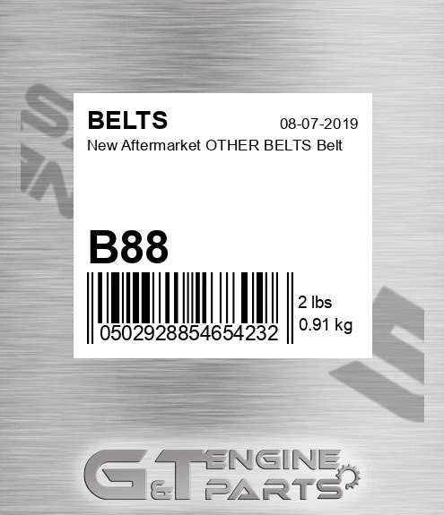 B88 New Aftermarket OTHER BELTS Belt