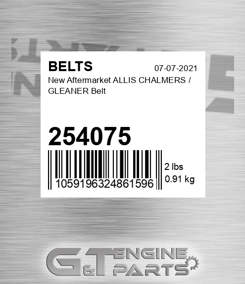 254075 New Aftermarket ALLIS CHALMERS / GLEANER Belt