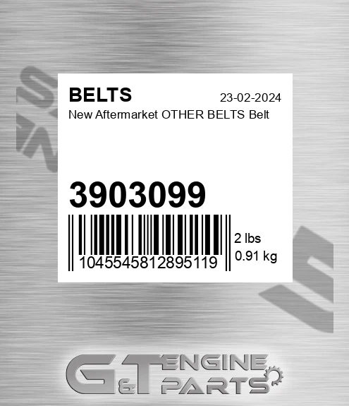 3903099 New Aftermarket OTHER BELTS Belt