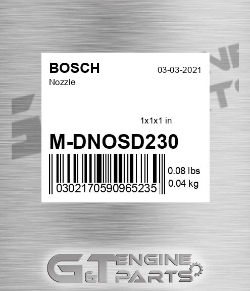 M-DNOSD230 Nozzle