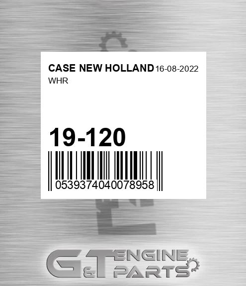19-120 Whr for CASE NEW HOLLAND