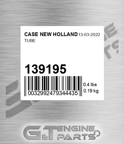 139195 TUBE made to fit CASE NEW HOLLAND | Price: $71.37