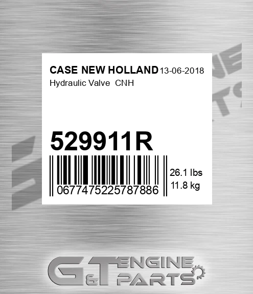 529911R Hydraulic Valve CNH