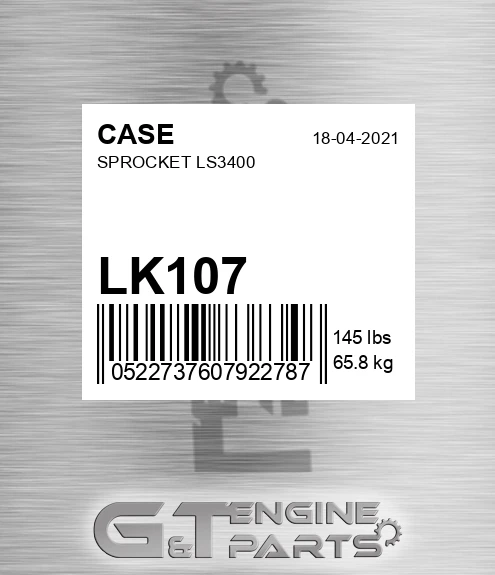 LK107 Sprocket Ls3400