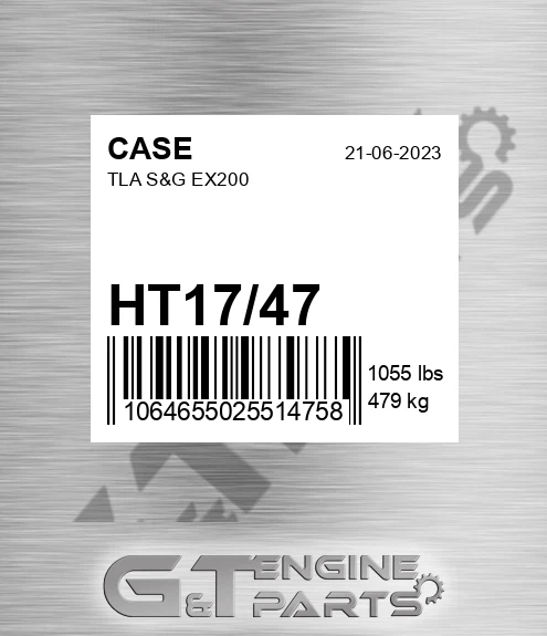 HT17/47 TLA S&G EX200