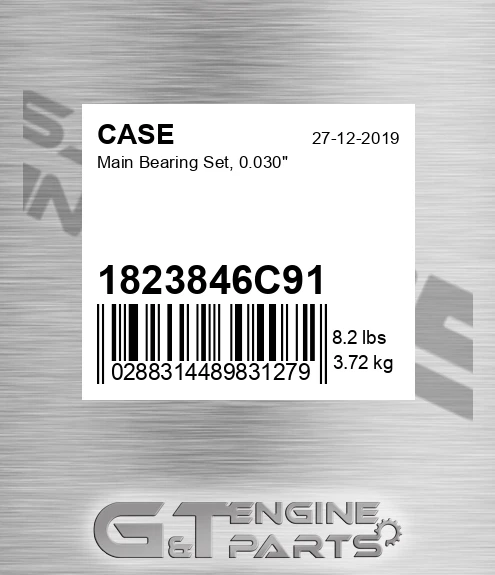 1823846C91 Main Bearing Set, 0.030"