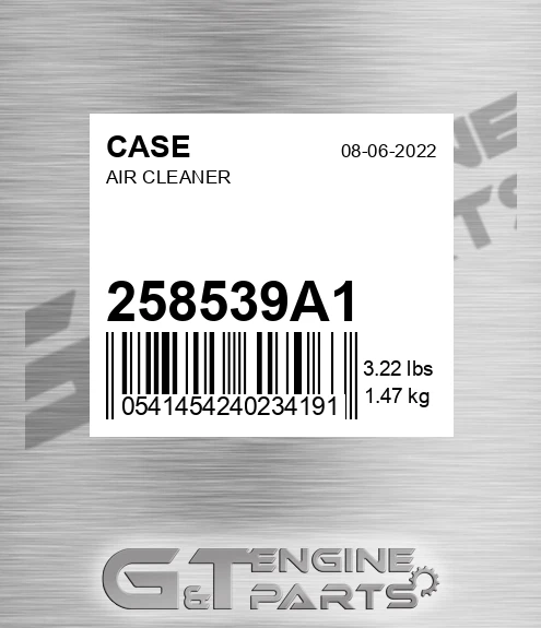 258539A1 Air Cleaner for CASE