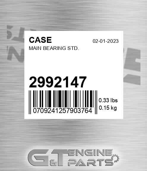 2992147 Main Bearing Std.