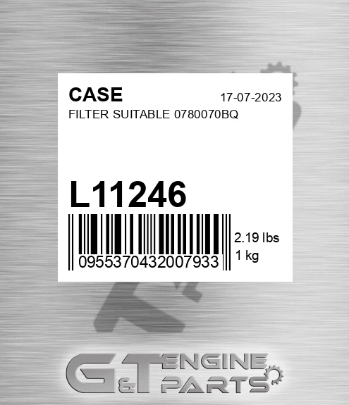 L11246 Filter Suitable 0780070bq