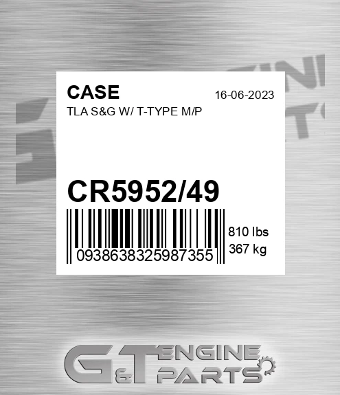 CR5952/49 TLA S&G W/ T-TYPE M/P