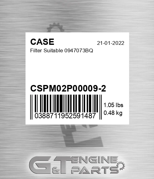 CSPM02P00009-2 Filter Suitable 0947073bq
