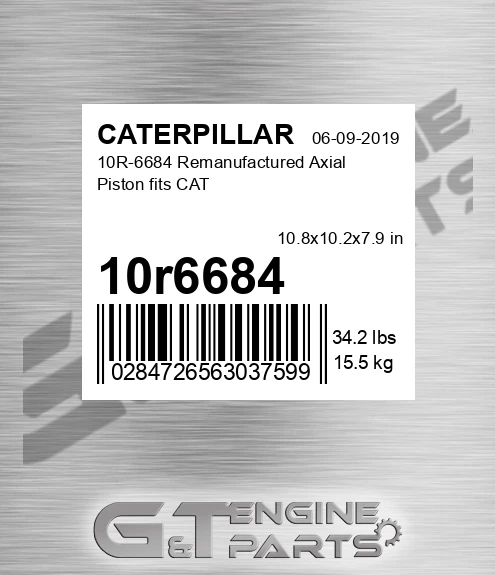 10R6684 10R-6684 Remanufactured Axial Piston fits CAT