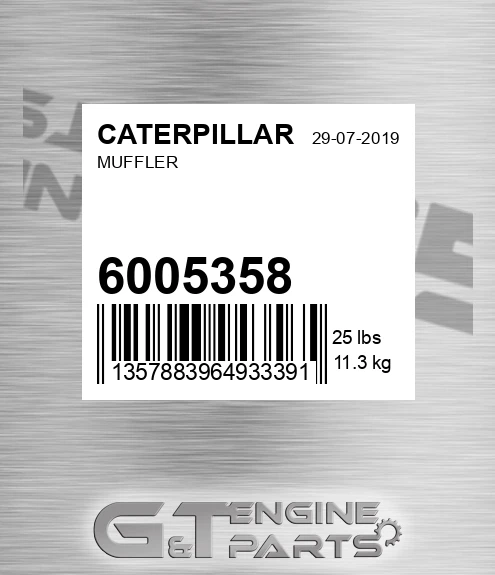 6005358 Muffler for CATERPILLAR