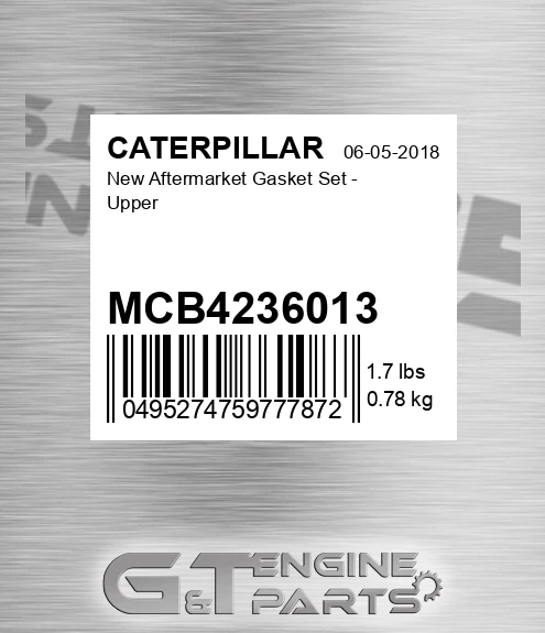 MCB4236013 New Aftermarket Gasket Set - Upper