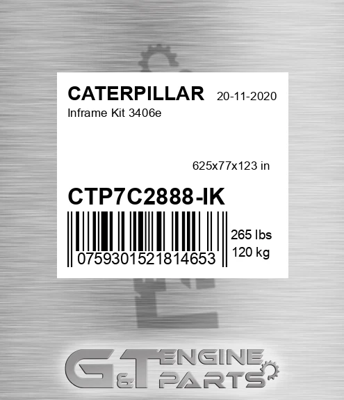 CTP7C2888-IK Inframe Kit 3406e