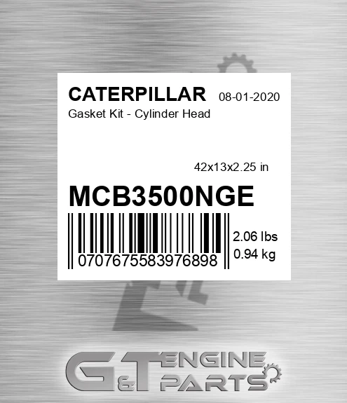 MCB3500NGE Gasket Kit - Cylinder Head