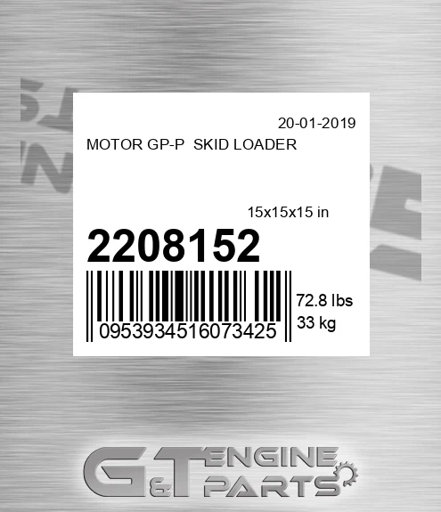 2208152 MOTOR GP-P SKID LOADER