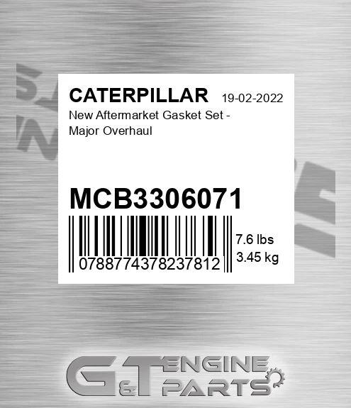 MCB3306071 New Aftermarket Gasket Set - Major Overhaul