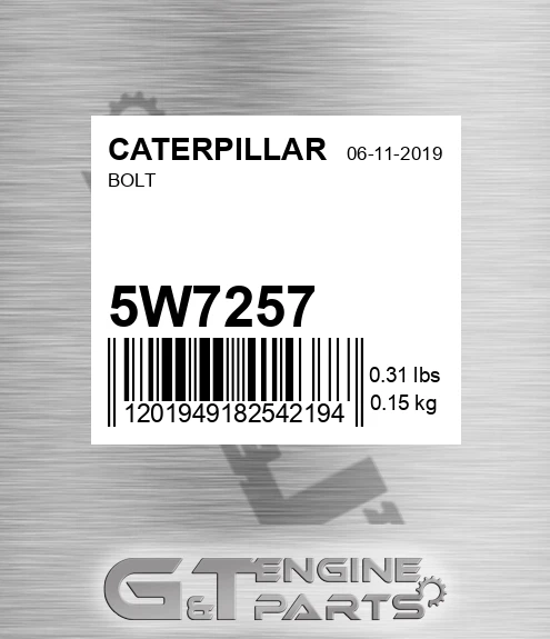 5W-7257 Bolt