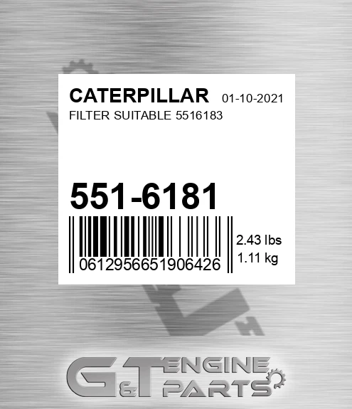 551-6181 Filter Suitable 5516183