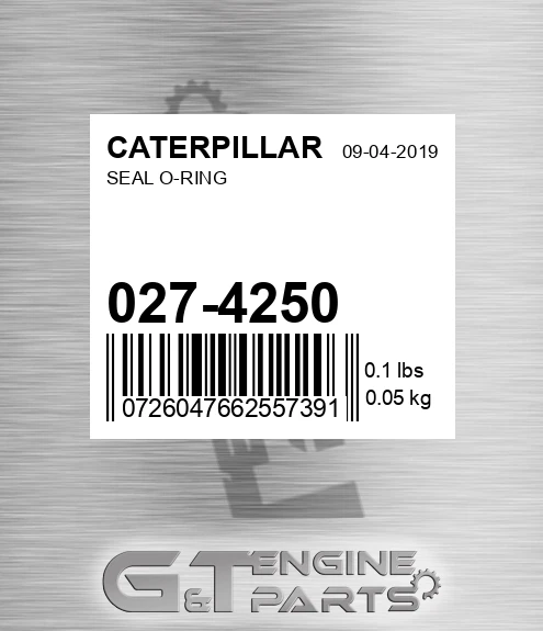 027-4250 Seal O-ring