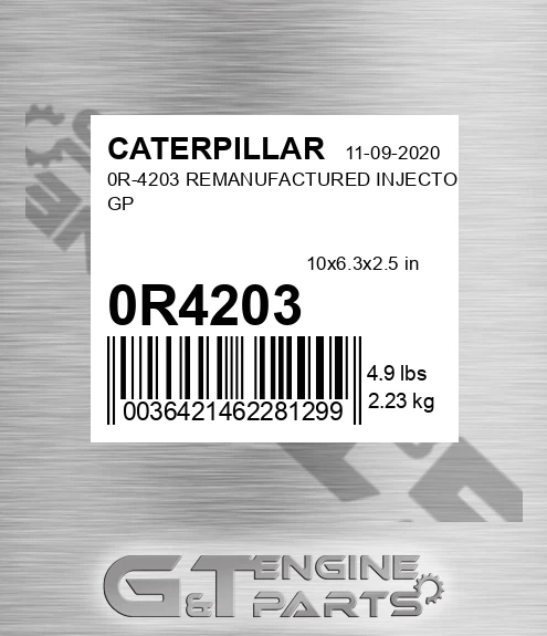 0R4203 0R-4203 REMANUFACTURED INJECTOR GP