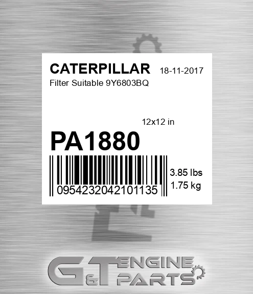 PA1880 Filter Suitable 9y6803bq