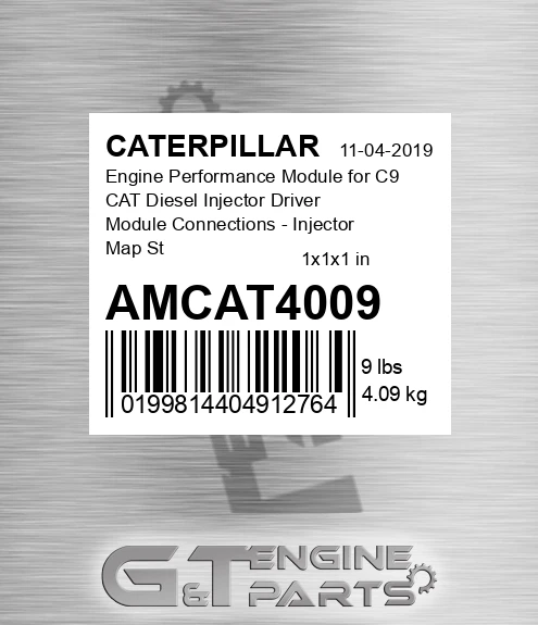 AMCAT4009 Engine Performance Module for C9 CAT Diesel Injector Driver Module Connections - Injector Map Stock - 15%-30%