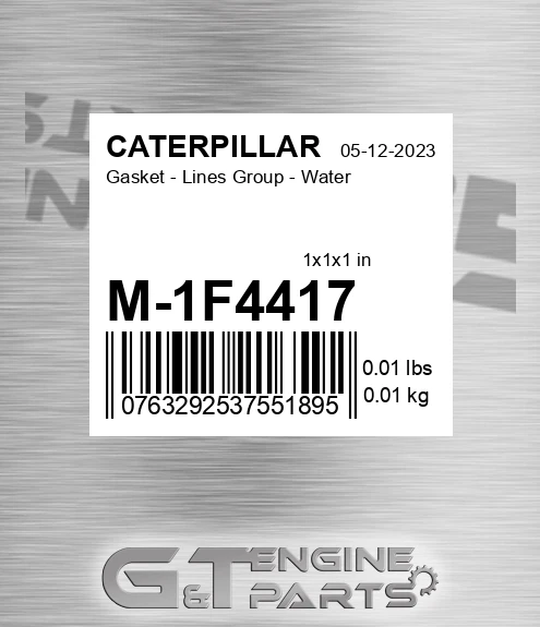M-1F4417 Gasket - Lines Group - Water