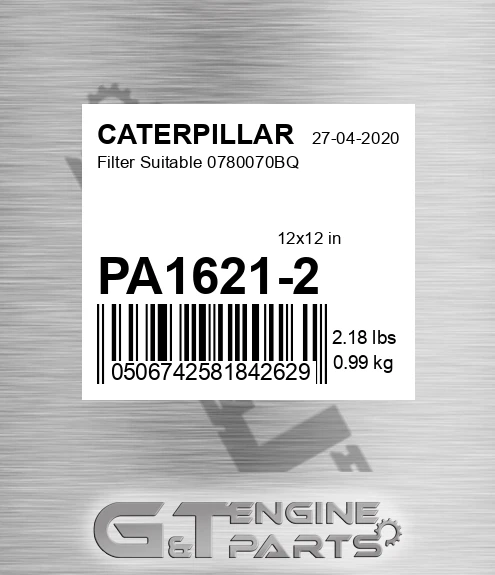 PA1621-2 Filter Suitable 0780070bq