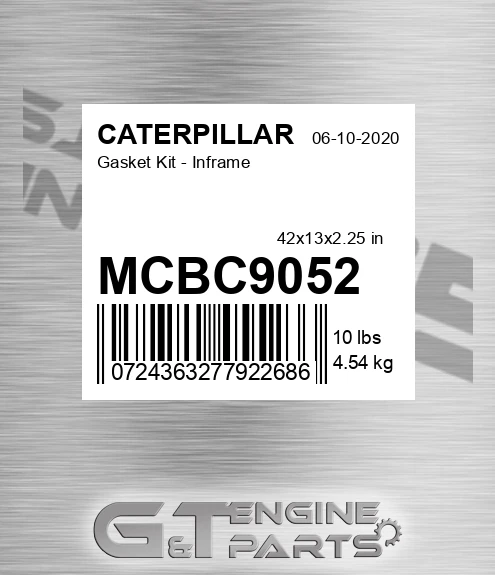 MCBC9052 Gasket Kit - Inframe