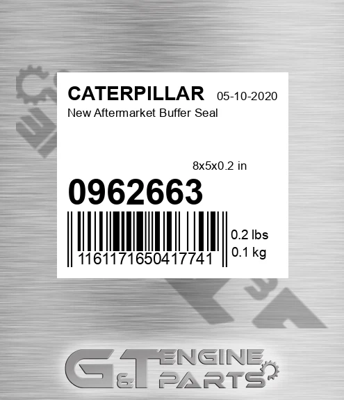 0962663 New Aftermarket Buffer Seal