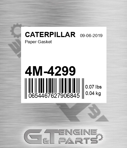 4M-4299 Paper Gasket