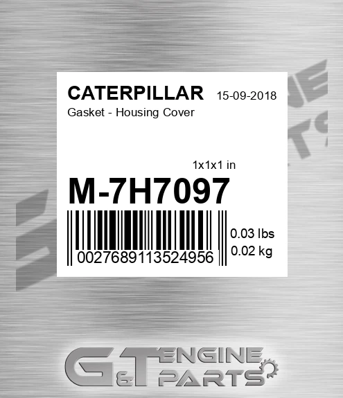 M-7H7097 Gasket - Housing Cover